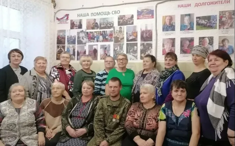 Встреча жителей с.Зеленые Горы с участником СВО