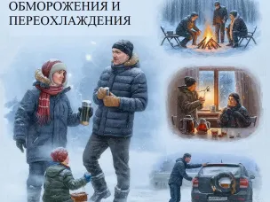 Безопасность зимой: меры профилактики обморожения и переохлаждения
