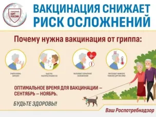 Вакцинация снижает риск осложнений
