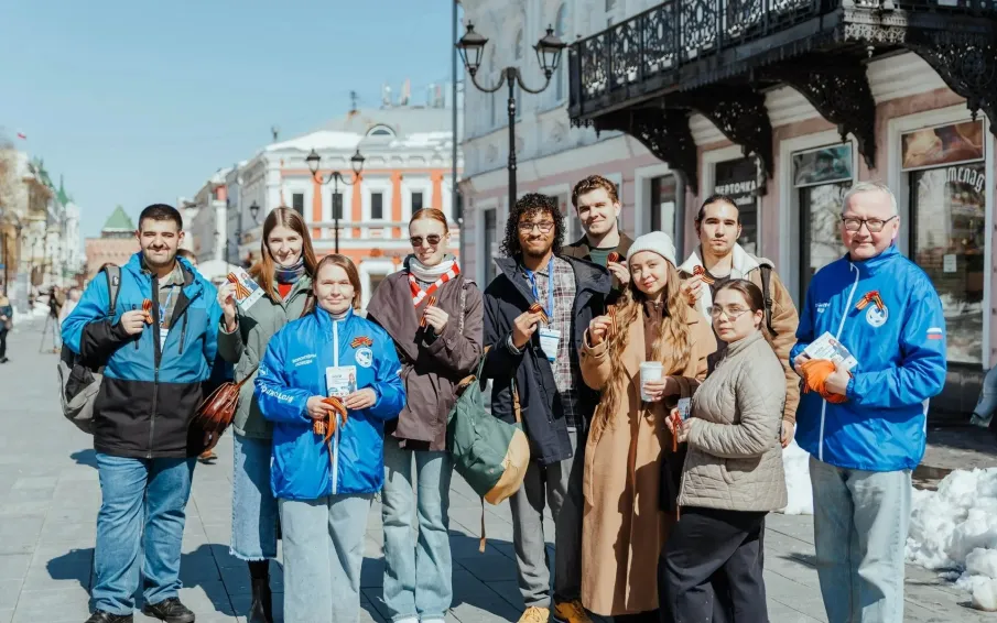 Более 50 тысяч георгиевских лент в честь Дня Победы раздадут нижегородцам волонтёры Победы