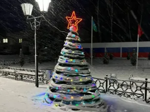 Украшение с. Вад к Новому году