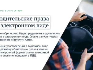 Электронные водительские удостоверения стали действовать в России