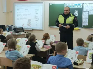 На Ваду Госавтоинспекторы рассказали школьникам о важности применения светоотражающих элементов