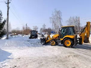 Очистка тротуаров от снега