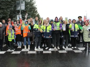 На Ваду и в Перевозе активисты приняли участие в акции «Береги пешехода»