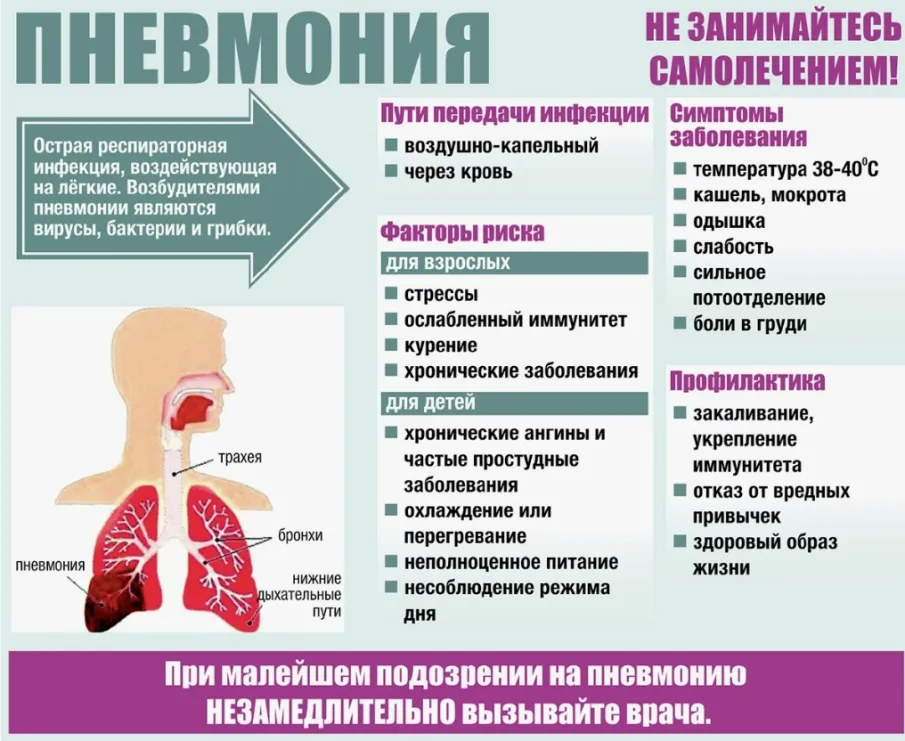 Как распознать и предупредить пневмонию?