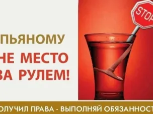 Перевозская Госавтоинспекция напоминает водителям о недопустимости управления автомобилем в нетрезвом состоянии